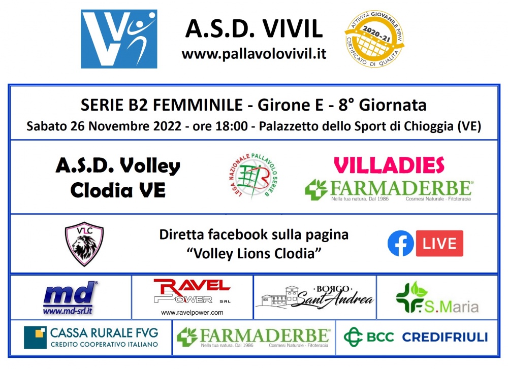 Volantino Volley Clodia - VILLADIES