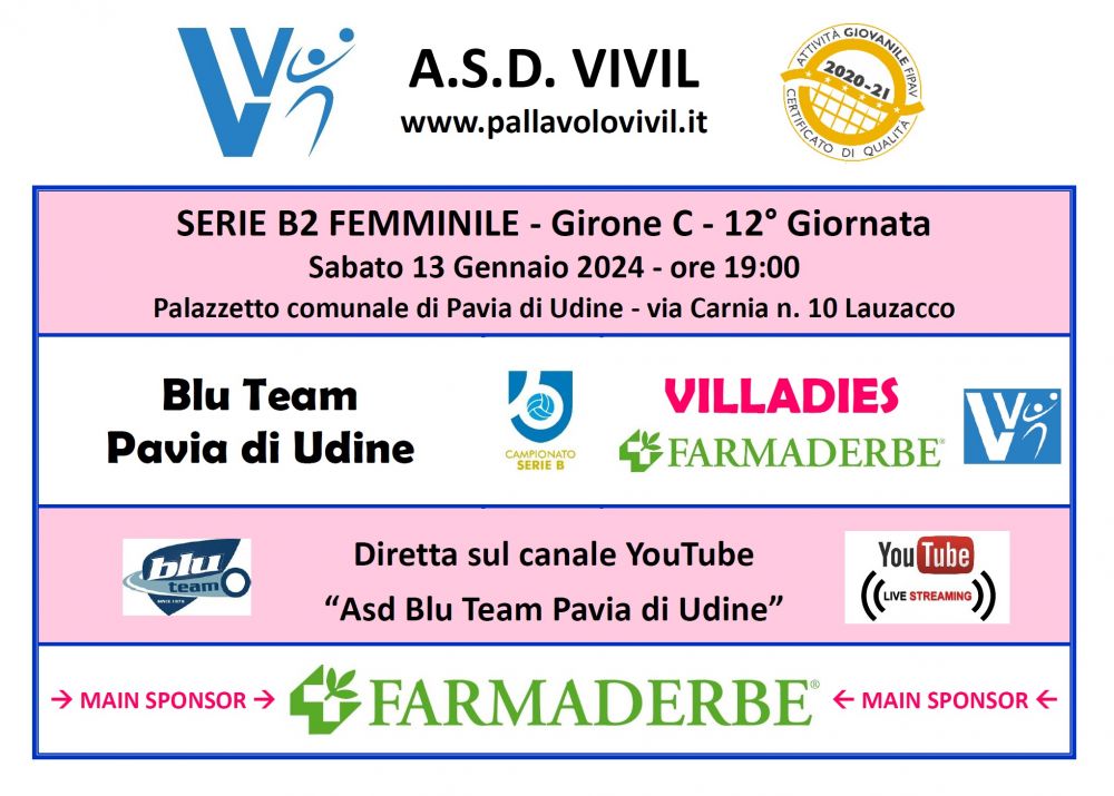 Volantino Blu Team-Villadies