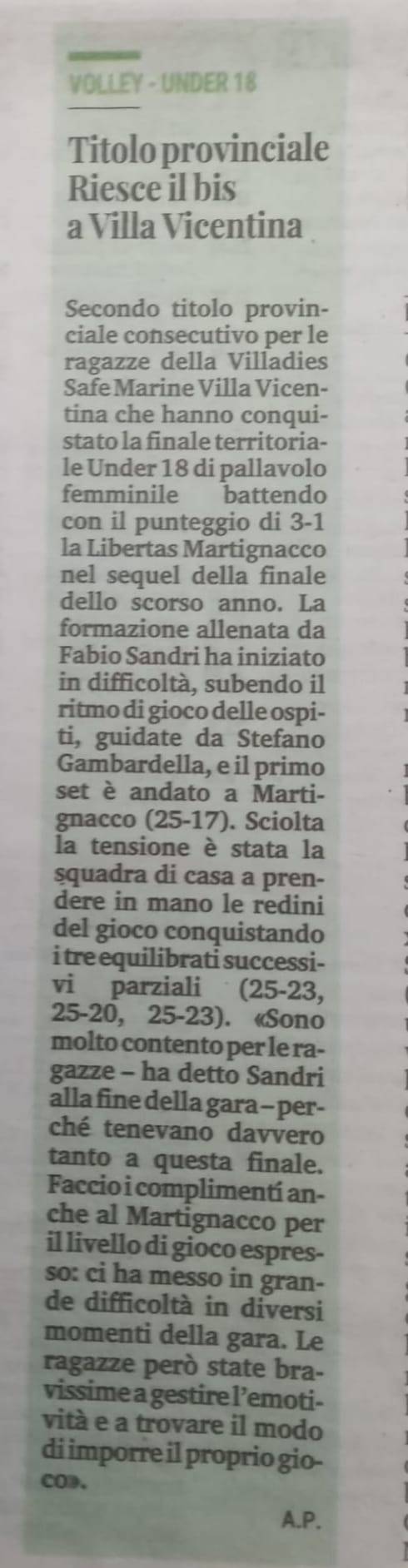 Messaggero Veneto del 10/03/2026