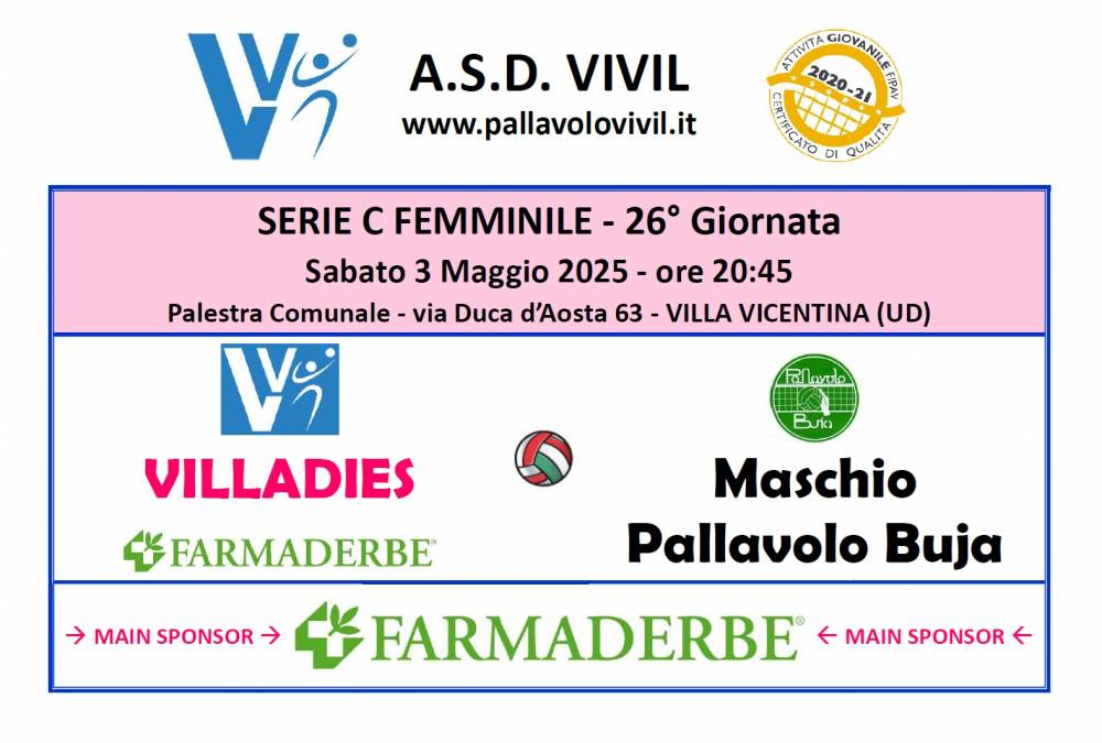 Villadies Farmaderbe-Pallavolo Buja