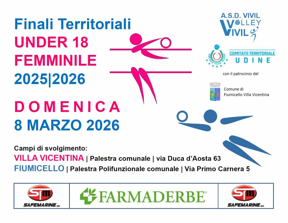 finali territoriali Fipav udine under 18