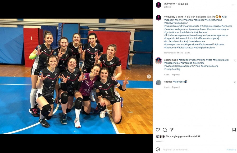 Pallavolo Belluno-VILLADIES FARMADERBE 1-3