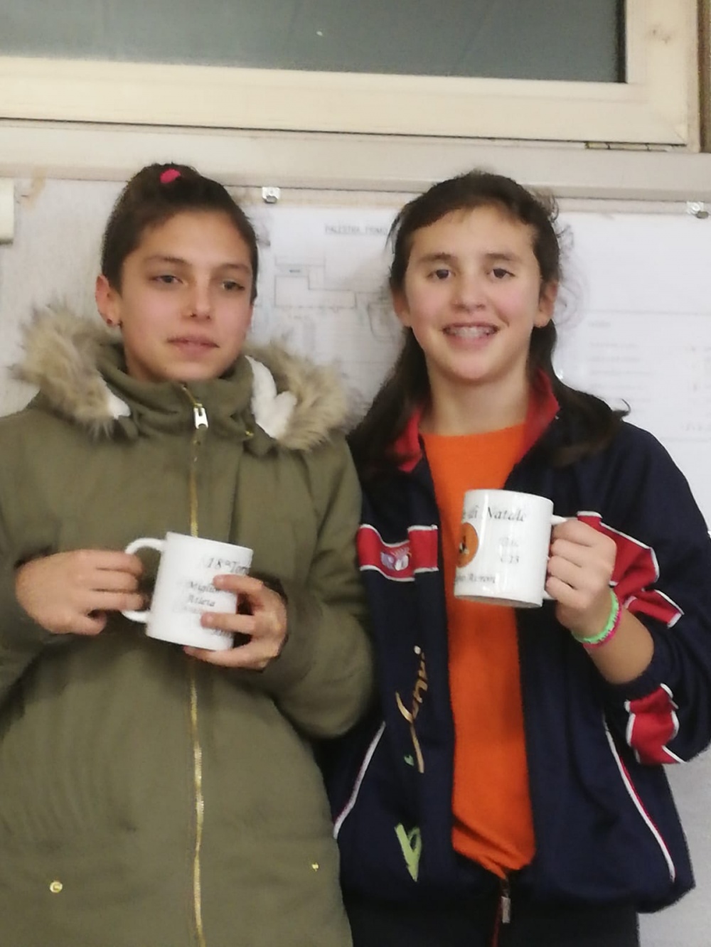 Foto d'epoca: Zoe e Laura migliori giocatrici U12 e U13 nel 2019