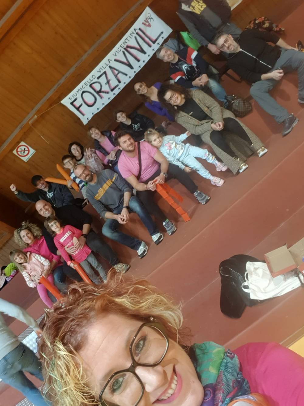 Gli ultras dell'Under 12 Vivilvolley