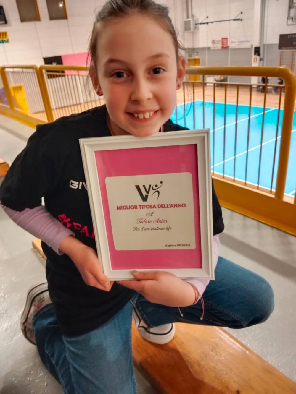 Anthea: la tifosa n&deg; 1 della Villadies Safe Marine