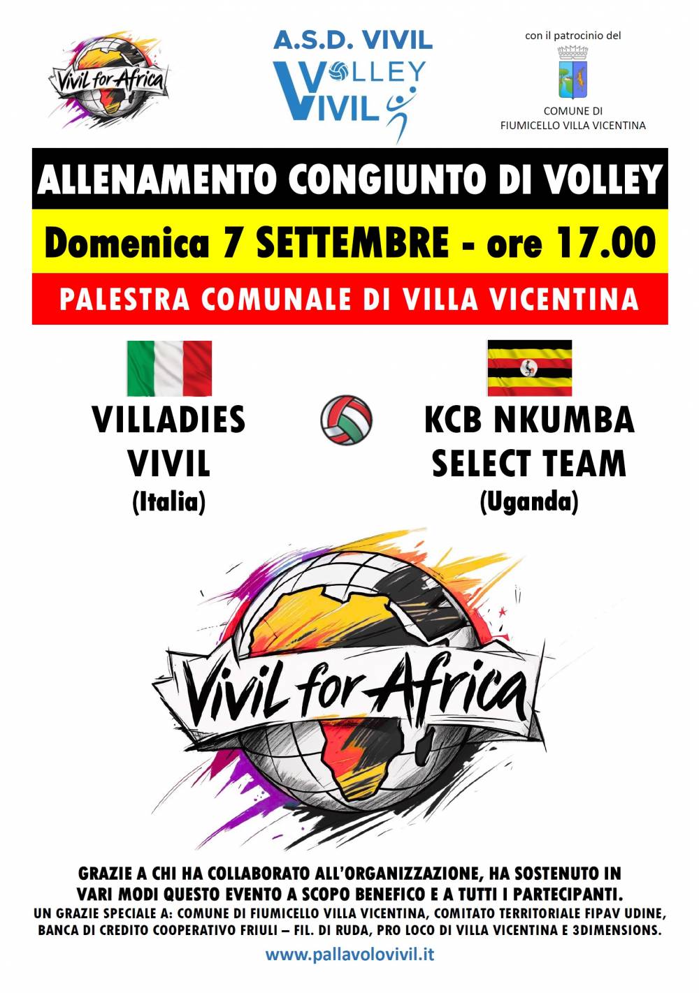 Locandina dell'evento Villadies-KCB Nkumba SelectTeam