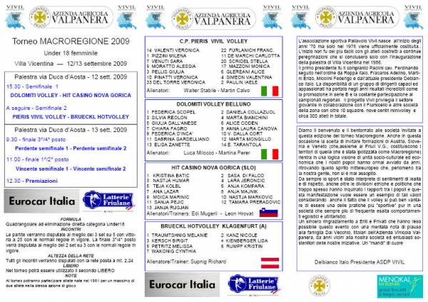 2a edizione Torneo Macroregione