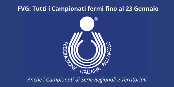 Stop ai campionati in FVG